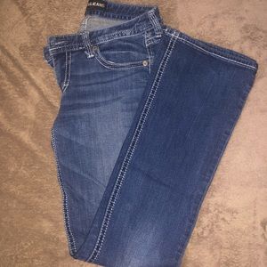 Express Women’s low rise boot cut jeans